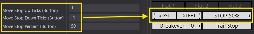 Move Stop Up / Down / Percentage