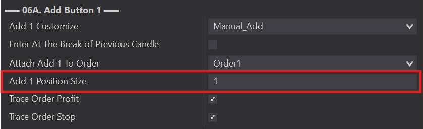 Add Position Size