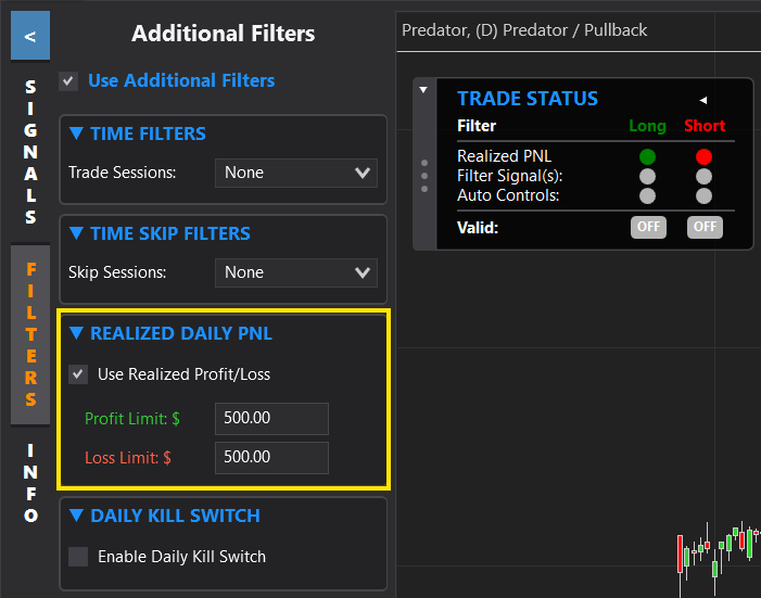 Use Realized Profit / Loss
